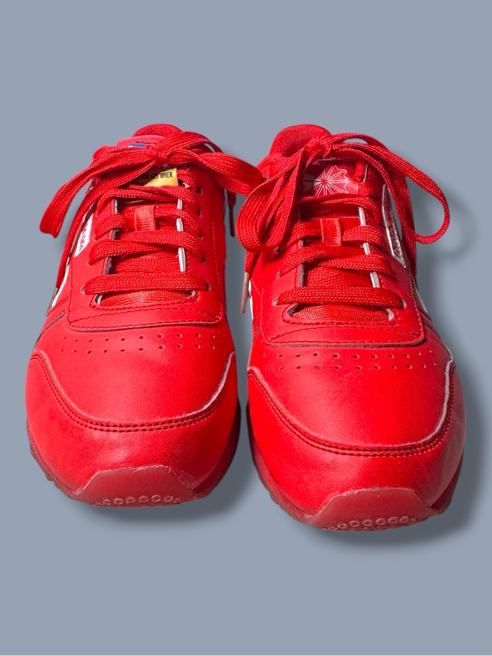 Reebok Popsicle Classic Contrast Label Sneakers in Red. Size W8 M6 - Picture 9 of 13